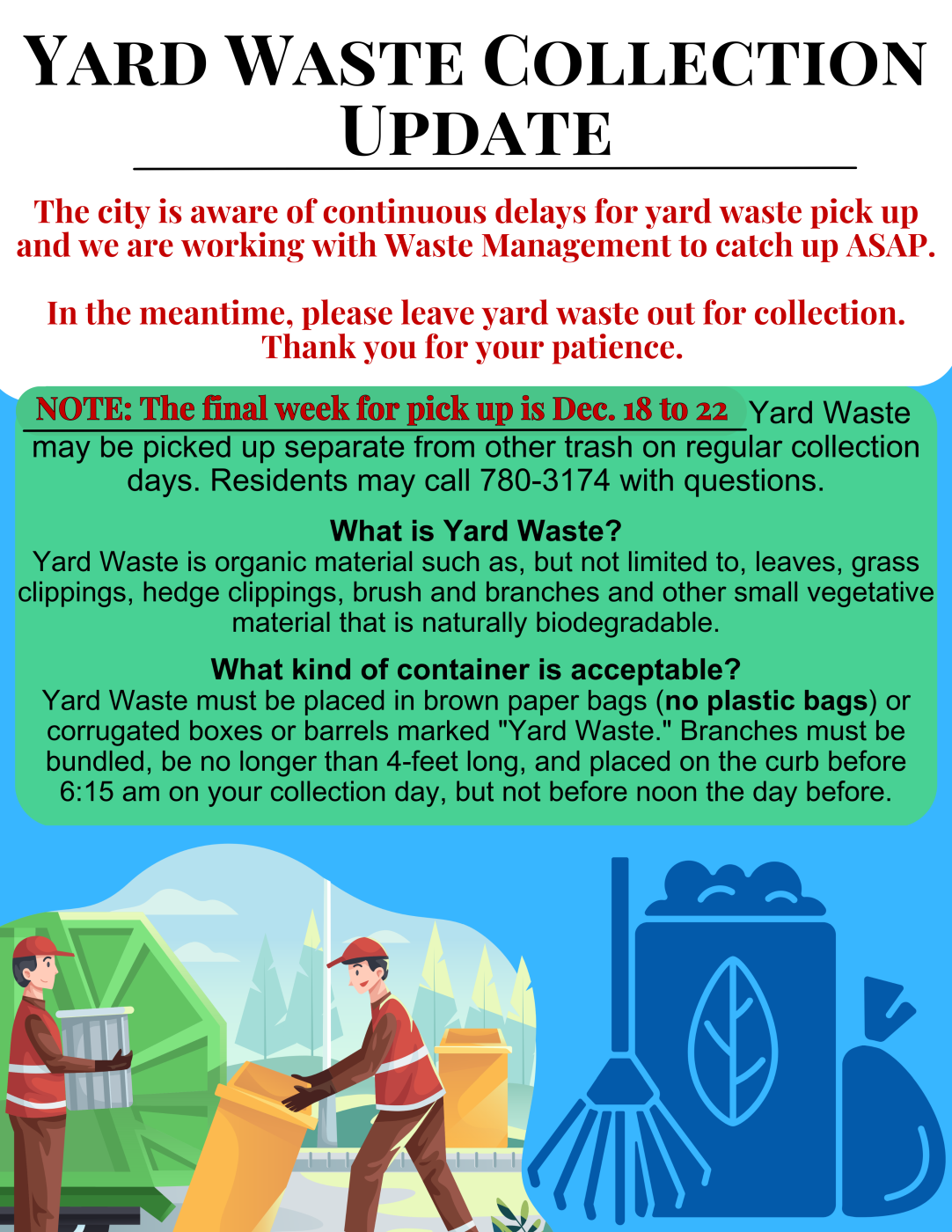 Yard Waste Collection Update
